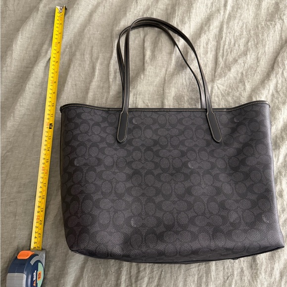 Coach Black Tote with Cat and Moon Design - Picture 4 of 6